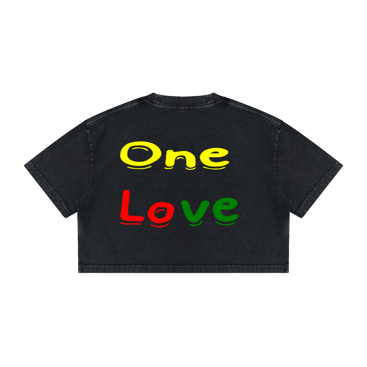 Women's Mineral Wash Cotton Crop T-Shirt