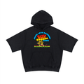 Unisex Mineral Wash Short Sleeve Hoodie