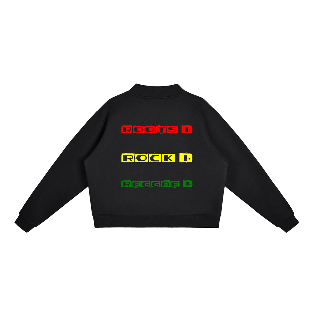 Essential Fleece Mock-Neck Crew Sweatshirt