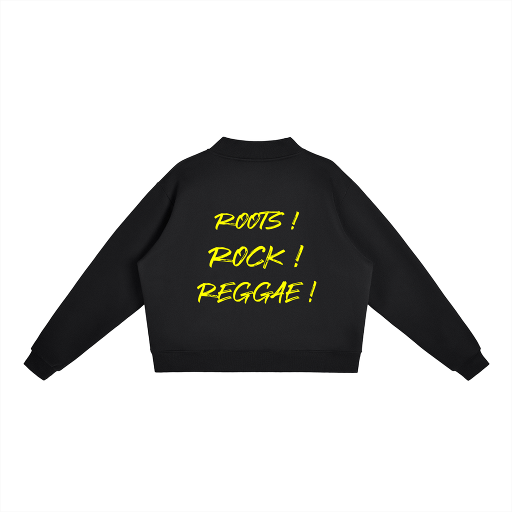Essential Fleece Mock-Neck Crew Sweatshirt